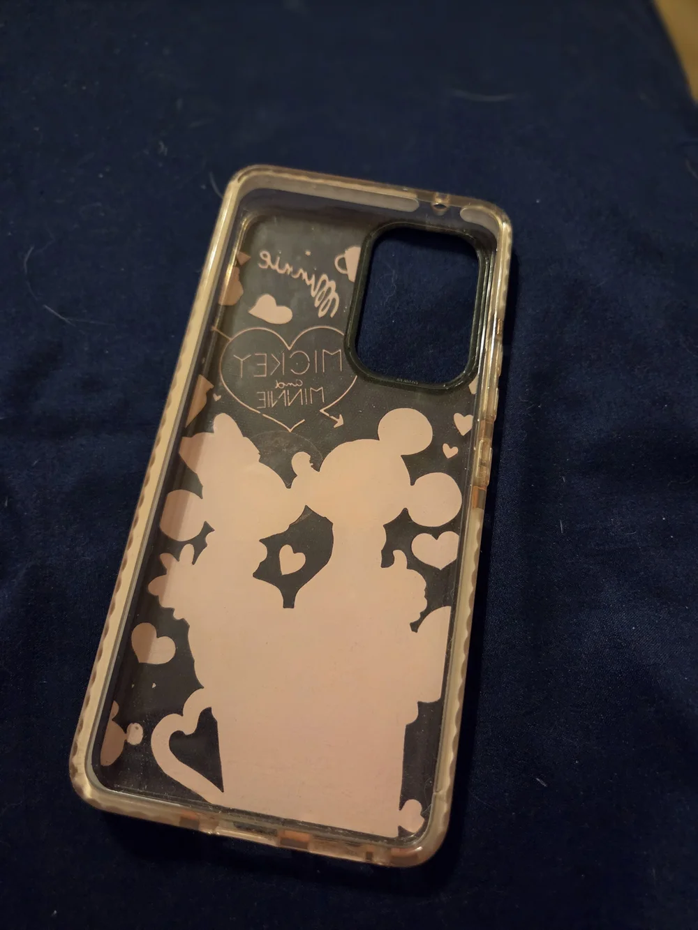 Samsung A53 Disney Mickey & Minnie Pink Clear Phone Case - Cute Cartoon Design
